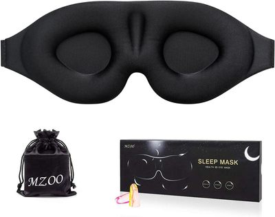 Sleep Eye Mask for Men Women, 3D Contoured Cup Sleeping Mask & Blindfold